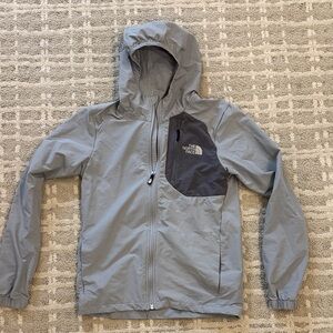 The North Face Boys Light Gray Windbreaker